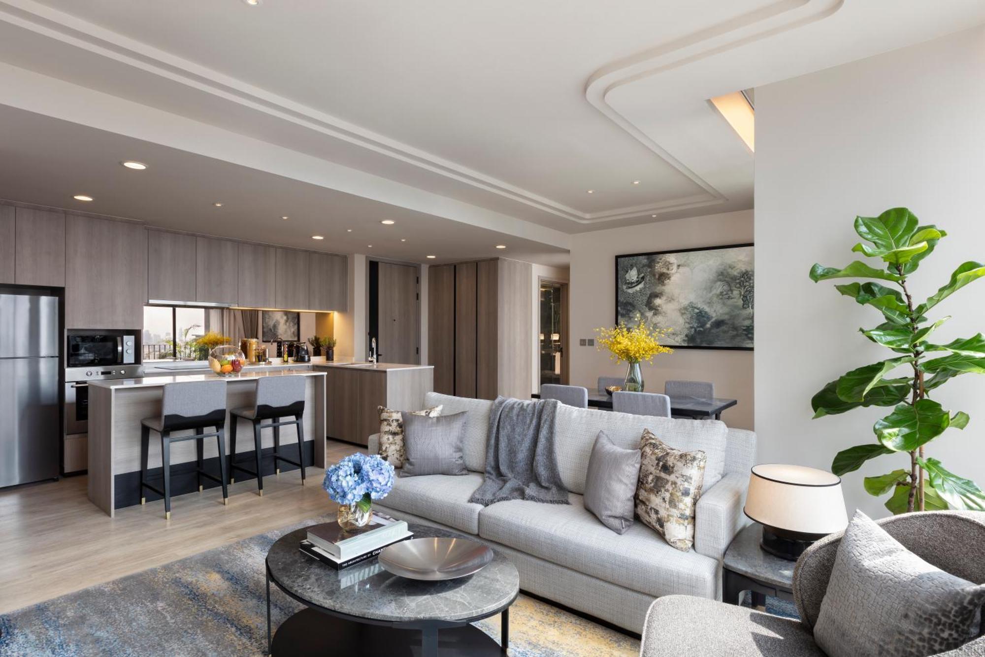 Ascott Thonglor Bangkok Hotell Exteriör bild The interior of a typical apartment