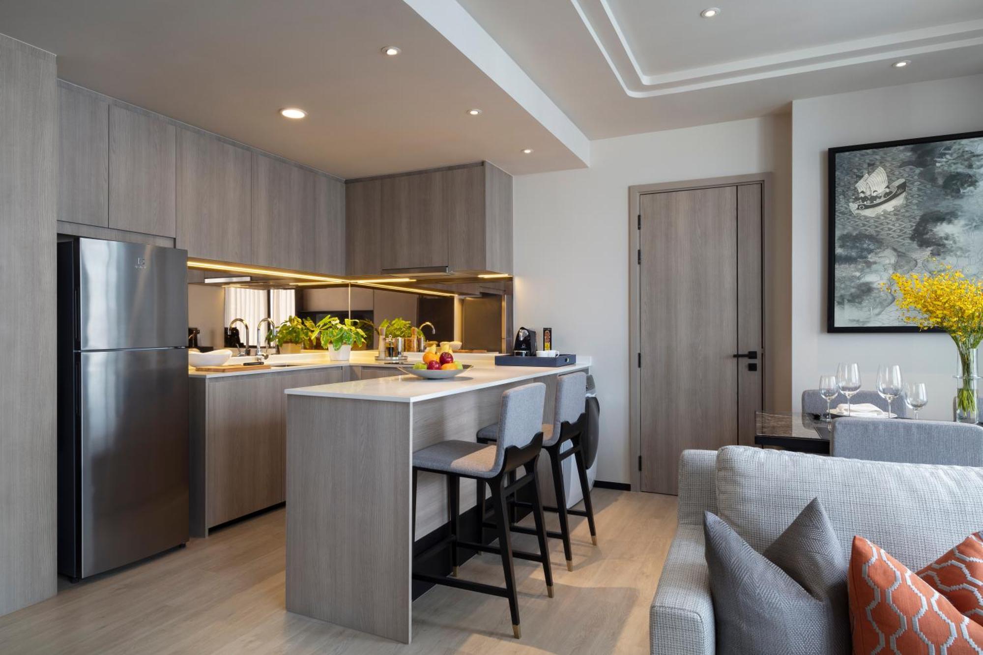 Ascott Thonglor Bangkok Hotell Exteriör bild A kitchen in a condominium