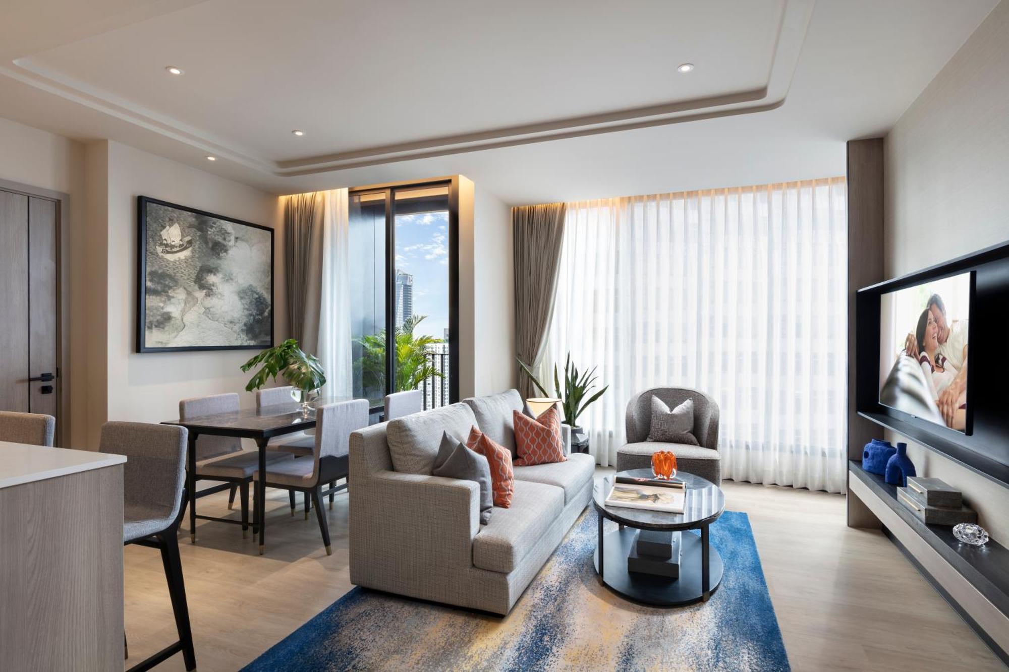 Ascott Thonglor Bangkok Hotell Exteriör bild Living room